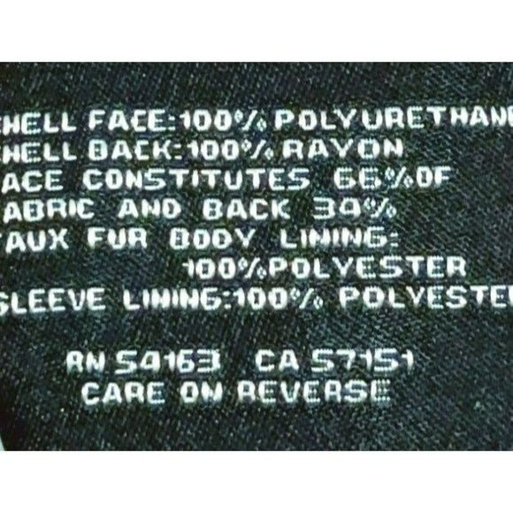 Black Rivet GIII Apparel Women's Large Tan Vegan Leather Motorcycle Jacket - Picture 7 of 12